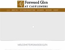 Tablet Screenshot of foxwoodglen.com
